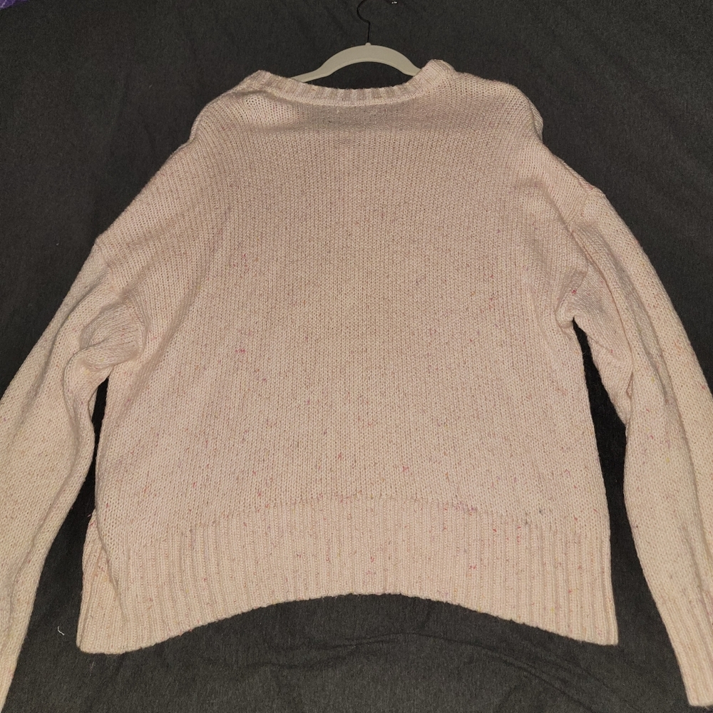 American Eagle Knit Button Sweater - Large - Crea… - image 5